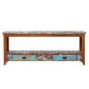 Ver imagem 2 de Rack Aparador 1,5M com 2 Gavetas Madeira Demolição Ripado Pátina