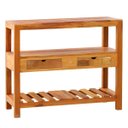 Ver imagem 1 de Aparador Ilha 100cm 2 Gavetas Madeira Demolição Natural