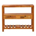 Ver imagem 2 de Aparador Ilha 100cm 2 Gavetas Madeira Demolição Natural