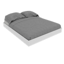 Ver imagem 1 de CAMA BAIXA CASAL QUEEN M192.2021.B (CASA, CAMPO, PRAIA) MUNDI MOVEIS