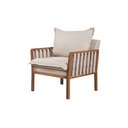 Ver imagem 1 de Poltrona Decorativa Jeniffer linho Bege