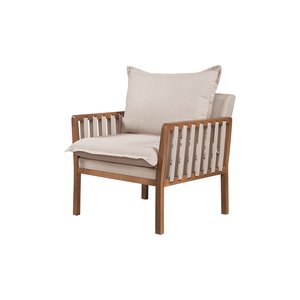 Poltrona Decorativa Jeniffer linho Bege
