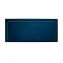 Ver imagem 2 de Cabeceira Queen Reta Luxo 160x60 Suede Azul - Tachas Prata