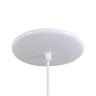Pendente Meia Lua 37cm Luminária Excelente Branco Brilhante/ Laranjado - 2
