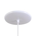Ver imagem 2 de Pendente Meia Lua 37cm Luminária Excelente Branco Brilhante/ Laranjado