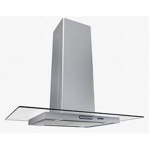 Coifa Terim Ilha Vidro Reto Inox 60 Cm