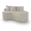 Ver imagem 3 de Sofá Feijão de Canto Curvado Elegante 2 Lugares Bouclé:bouclé Bege