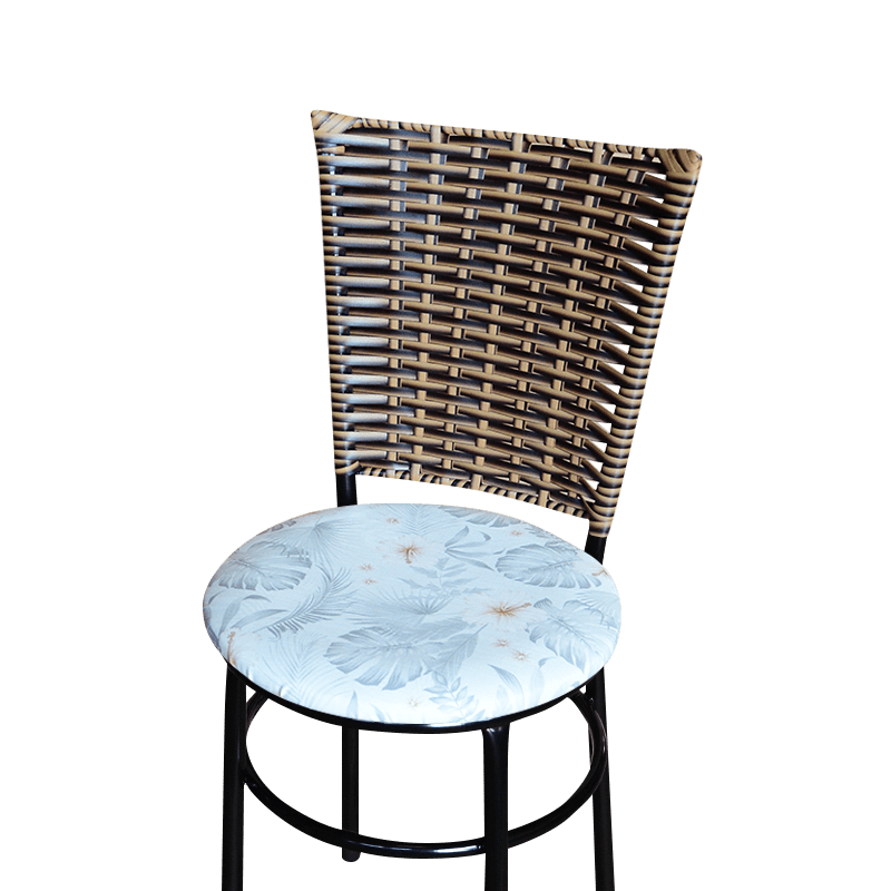 Kit 4 Cadeiras Cozinha Hawai Cappuccino Assento Estampado:floral Gelo - 3