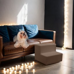 Escada Escadinha 2 Degraus para Pet Gato Cachorro Subir no Sofá Cama Quarto Sala Confortável Resiste - 2