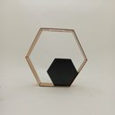 Ver imagem 4 de Vaso Decorativo Enfeite Casa Metal 27x24x5cm Dourado