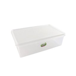 Caixa Organizadora para Freezer e Geladeira de Plástico com Tampa Retangular 6,5l - 1