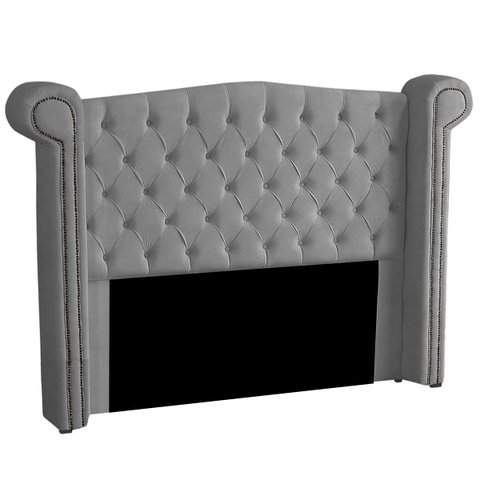 Cabeceira Casal King Size Estofada para Cama Box Ayla Veludo