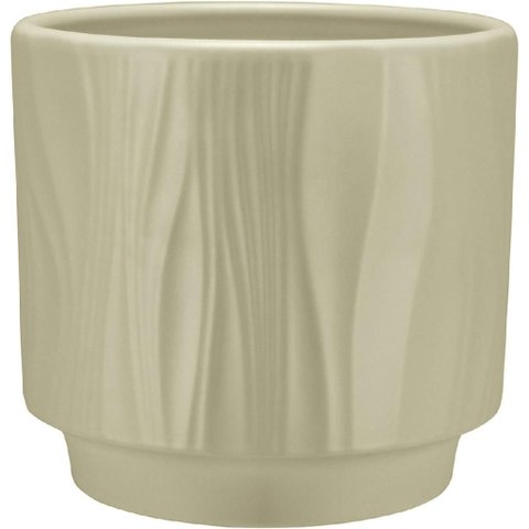 Cachepô de Cerâmica Verde 12x13x13cm Vaso Plantas Jardim Sala Suculenta Flores