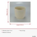 Ver imagem 3 de Cachepô de Cerâmica Verde 12x13x13cm Vaso Plantas Jardim Sala Suculenta Flores