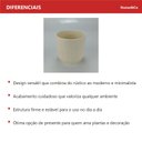 Ver imagem 4 de Cachepô de Cerâmica Verde 12x13x13cm Vaso Plantas Jardim Sala Suculenta Flores