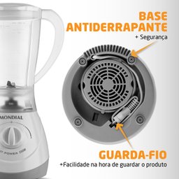 Liquidificador Mondial Easy Power L-550 550w Branco (220v) - 2