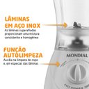 Ver imagem 3 de Liquidificador Mondial Easy Power L-550 550w Branco (220v)
