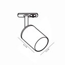 Ver imagem 3 de Kit Trilho Taschibra com 3 Spot Track Ar70 Gu10 Bivolt Branco