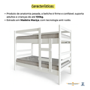 Ver imagem 5 de Treliche Petra Beliche Versátil com Cama Auxiliar até 100kg:branco