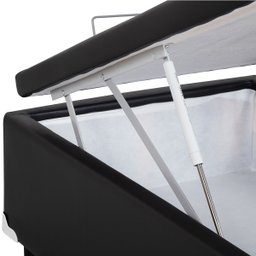 Box Baú Castor Solteiro Preto 88x188x35cm - 2