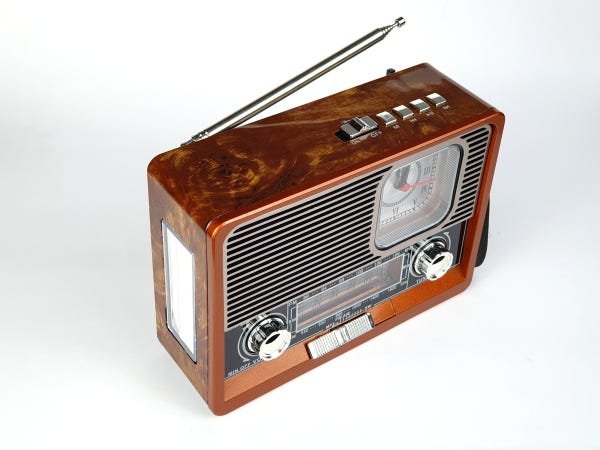 Rádio Retro Antigo Vintage Am FM Bluetooth Qualidade Barato - 3