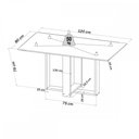 Ver imagem 4 de Mesa de Jantar 4 Lugares Nova York Mel/Blonde/Veludo Rosa - Viero Móveis