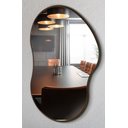 Ver imagem 1 de Espelho Orgânico Cloud 70x50cm Moldura Couro Moderno Premium - Moldura Caramelo