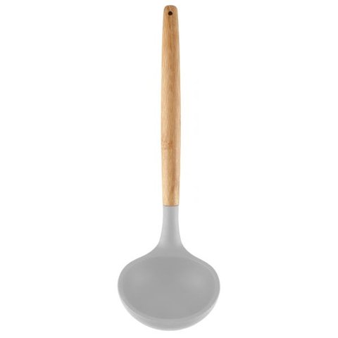 Concha Bambu com Silicone Cinza Claro - Yoi