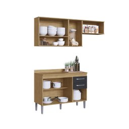 Cozinha Compacta Bélgica 4 Peças A3092 Mel/grafite Casa Mia - 7