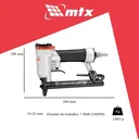 Ver imagem 2 de Grampeador Pneumático Profissional 10 a 22mm 574209 Mtx