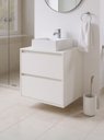 Ver imagem 5 de Gabinete para Banheiro com Cuba e Espelheira com Led 60cm Mdf Branco Dubai - On Móveis