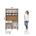 Ver imagem 3 de Kit Cozinha Compacta 1050mm Nature/off White - Briz