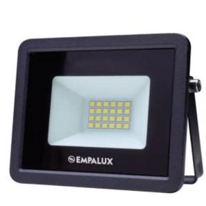 Refletor Led Slim 030w Biv 6500k Pto Empalux