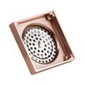 Ralo Quadrado Fechamento Automático Rose Gold 10x10cm - 2