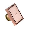 Ralo Quadrado Fechamento Automático Rose Gold 10x10cm - 1