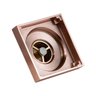 Ralo Quadrado Fechamento Automático Rose Gold 10x10cm - 3