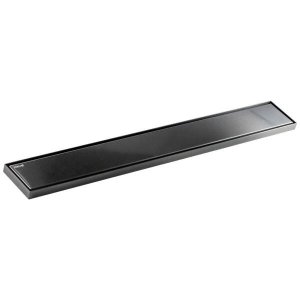 Ralo Linear Fechamento Automático Preto Fosco 80x10cm