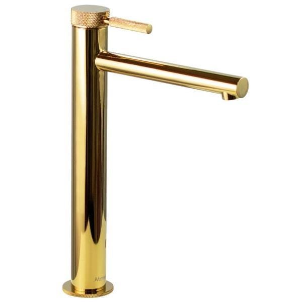 Misturador Monocomando Bica Alta Dourado Gold MIST19