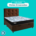 Ver imagem 4 de Kit Cabeceira + Cama Box Bau + Colchão Casal Molas Ensacadas Life Gold Paropas