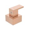 Acabamento Registro Quadrado Cubo Base Fabrimar Rose Gold - 4