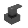 Acabamento Registro Quadrado Cubo Base Docol Preto Fosco - 3