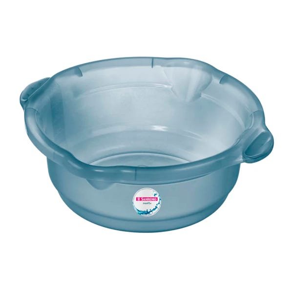 Bacia para Limpeza de Plástico 8,6L Azul Sanremo