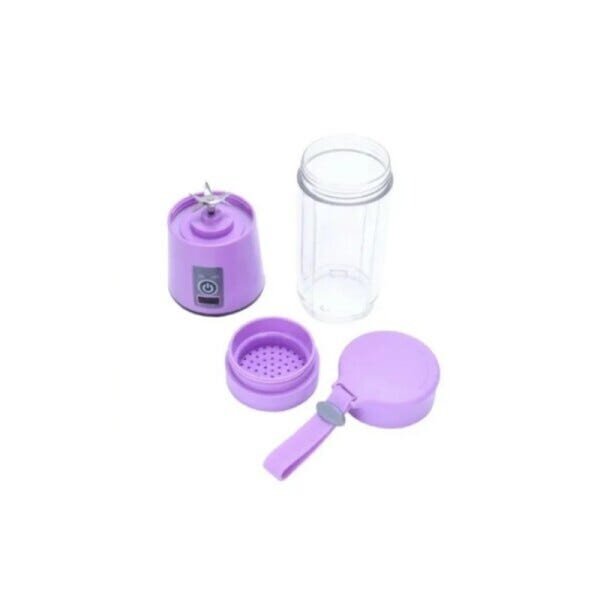 Mini Liquidificador Portátil Juice Cup 6 Lamninas Usb-Lilas - 2