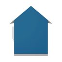 Ver imagem 6 de Casinha de Brinquedo com Cercado Floreiros Mdf Azul/branco L12 - Gran Belo