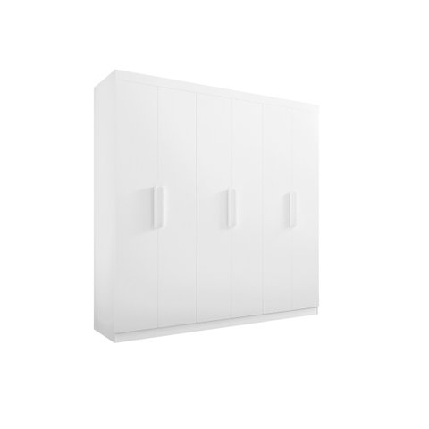 Guarda Roupa Casal 6 Portas Colibri D Doro Móveis -branco