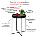 Ver imagem 2 de Mesa Centro Lateral Apoio Pequena Sala Estar Mesinha Canto Sofá Decorativa Casa Madecor Tampo Madeir