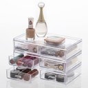 Ver imagem 2 de Caixa Organizadora Acrílico Com 2 Gavetas Empilhavel 21,5x12,5x5cm Elegance