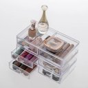 Ver imagem 3 de Caixa Organizadora Acrílico Com 2 Gavetas Empilhavel 21,5x12,5x5cm Elegance