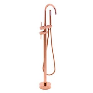 Misturador Monocomando Banheira de Piso Nias Rose Gold
