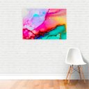 Ver imagem 2 de Quadro Canvas Premium Abstrato Colorido Tinta 90x60cm